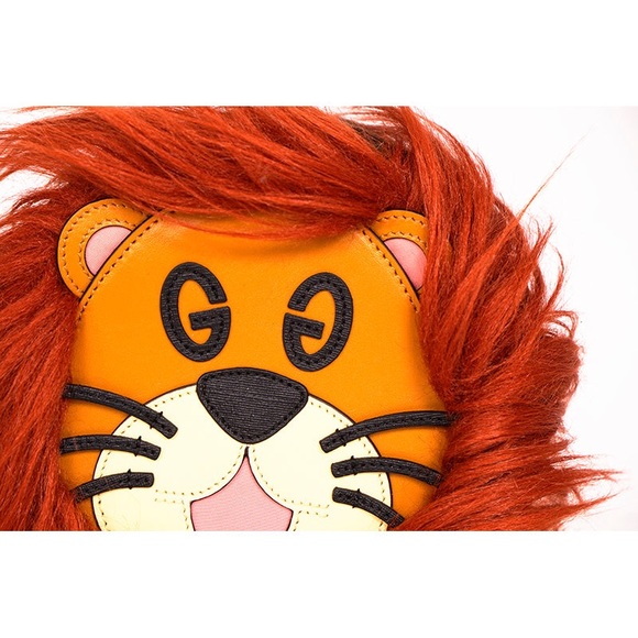 Gucci GG logo Lion Pouch Wristlet Clutch - Picture 3 of 5